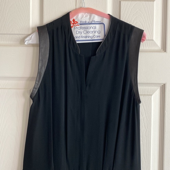 Maje Silk Jumper with leather trim at shoulder Size 1 - Picture 4 of 14